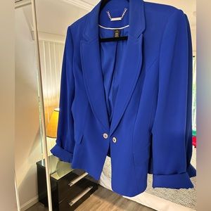 White House Black Market Jacket size 14. Royal blue